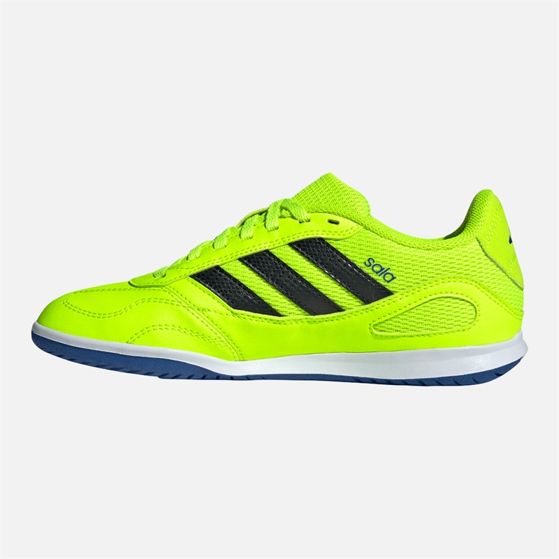 adidas Junior Super Sala Competition III Indoor Fußballschuhe Lucid Lemon/Core Black/Royal Blue