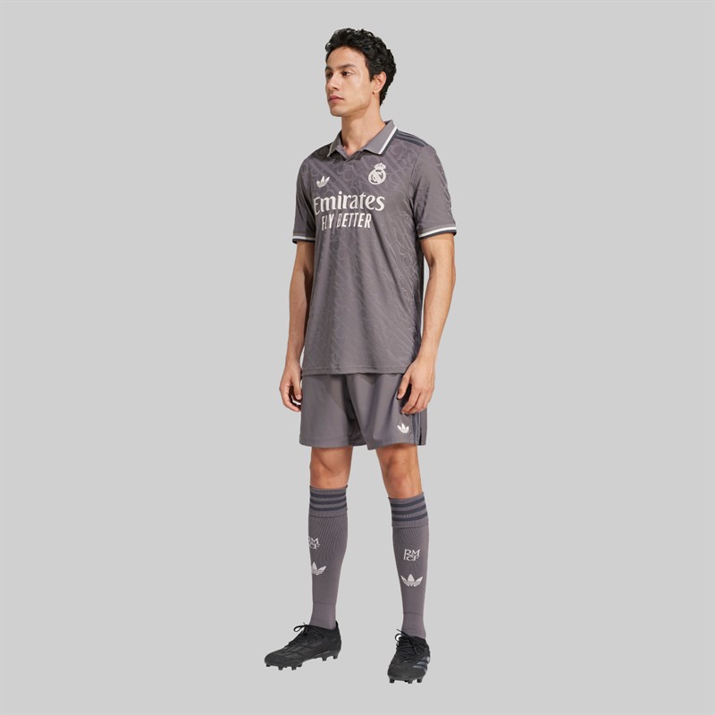 adidas Herren RMCF Real Madrid 24/25 Authentic dritte Hose Charcoal
