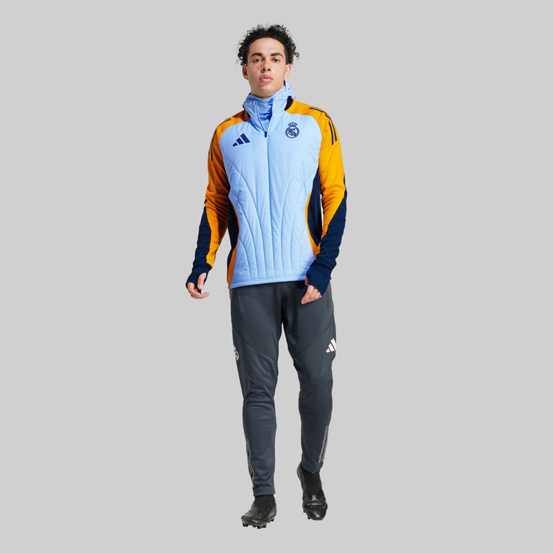 adidas Herren RMCF Real Madrid 24/25 Tiro Winterized Trainingshose Dark Grey/Putty Mauve/Charcoal