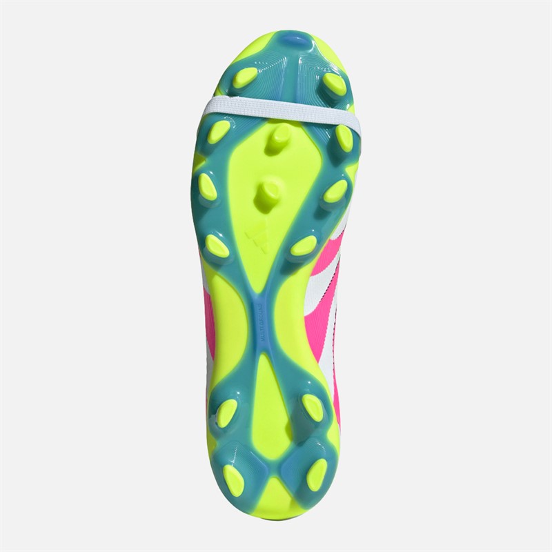 adidas Herren Predator Pro FT MG Multi Ground Fußballschuhe Cloud White/Lucid Pink/Lucid Lemon