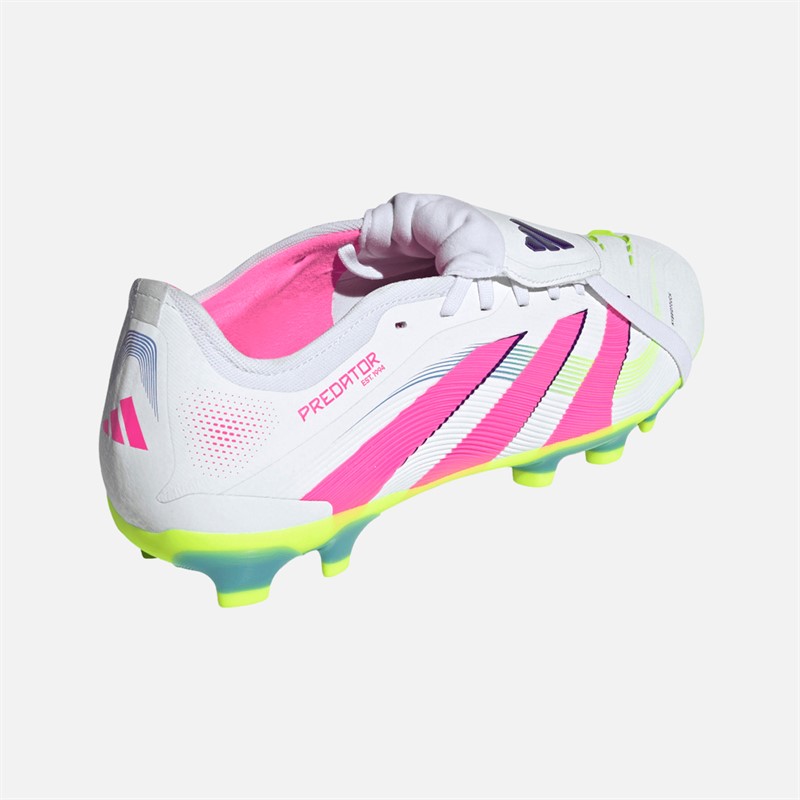 adidas Herren Predator Pro FT MG Multi Ground Fußballschuhe Cloud White/Lucid Pink/Lucid Lemon