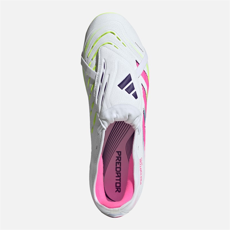 adidas Herren Predator Pro FT MG Multi Ground Fußballschuhe Cloud White/Lucid Pink/Lucid Lemon