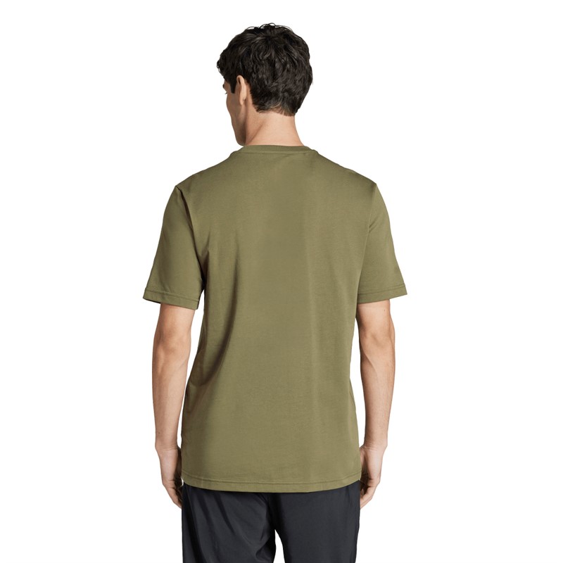 adidas Herren Codes Camo Grafik T Shirt Olive Strata