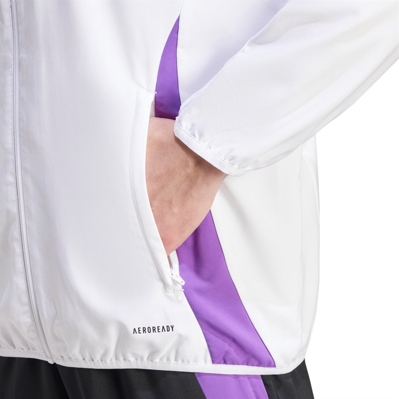 adidas Herren DFB Deutschland 23/24 Pre Match Jacke Weiß