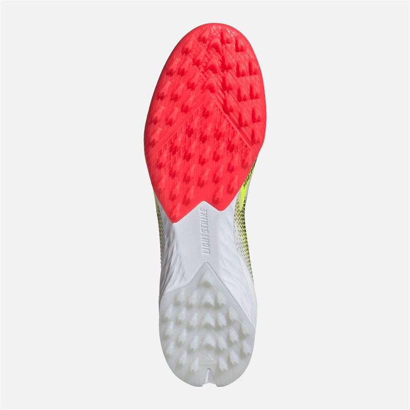 adidas Herren F50 Pro TF Kunstrasen Fussballschuhe Cloud White/Core Black/Solar Yellow