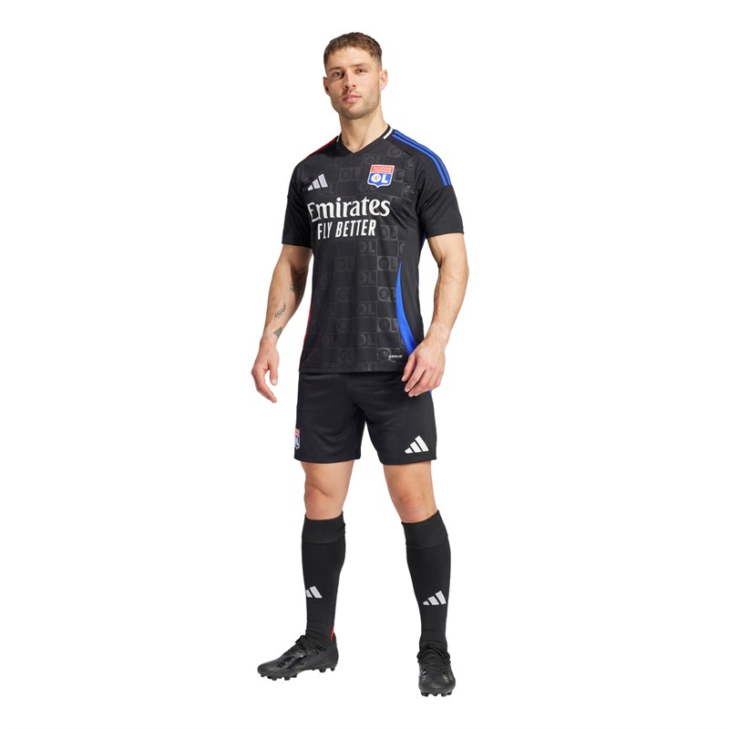 adidas Herren OL Olympique Lyonnais 24/25 Auswärts Trikot Schwarz