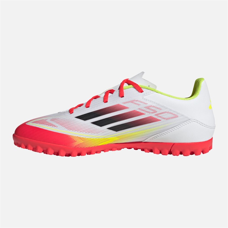 adidas Herren F50 Club TF Kunstrasen Fussballschuhe Cloud White/Core Black/Solar Yellow