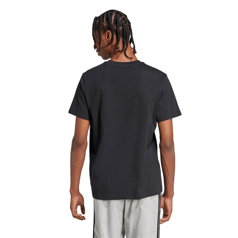 adidas Herren Warschau Logo T Shirt Schwarz