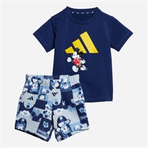 adidas Børne X Disney Mickey Mouse T-shirt og shorts sæt Dark Blue/Crew Yellow