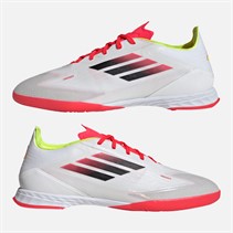 adidas Herren F50 Pro Hallenfußballschuhe Weiß/Schwarz/Solar Yellow