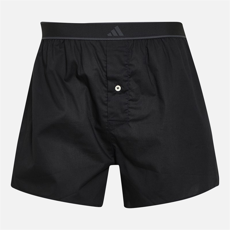 adidas Mens Two Pack Boxers Black/Print