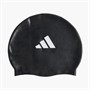 adidas Kids 3-Stripes Swim Cap Black/White