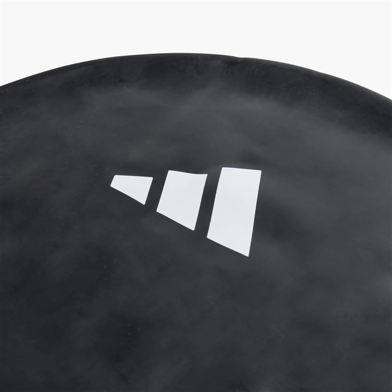 adidas Kids 3-Stripes Swim Cap Black/White