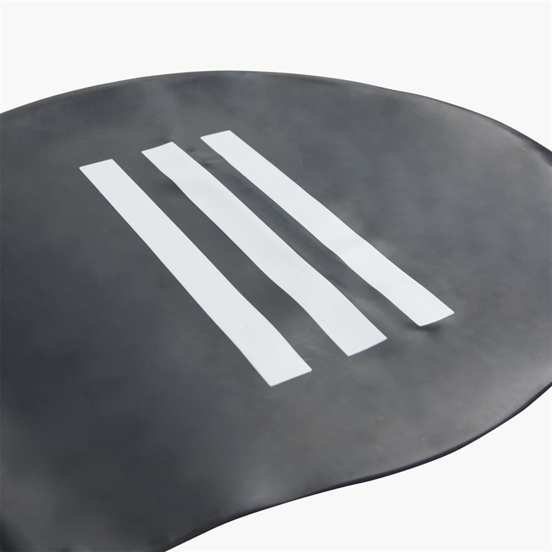 adidas Kids 3-Stripes Swim Cap Black/White