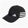 adidas Mens 3-Stripes Baseball Cap Black/White