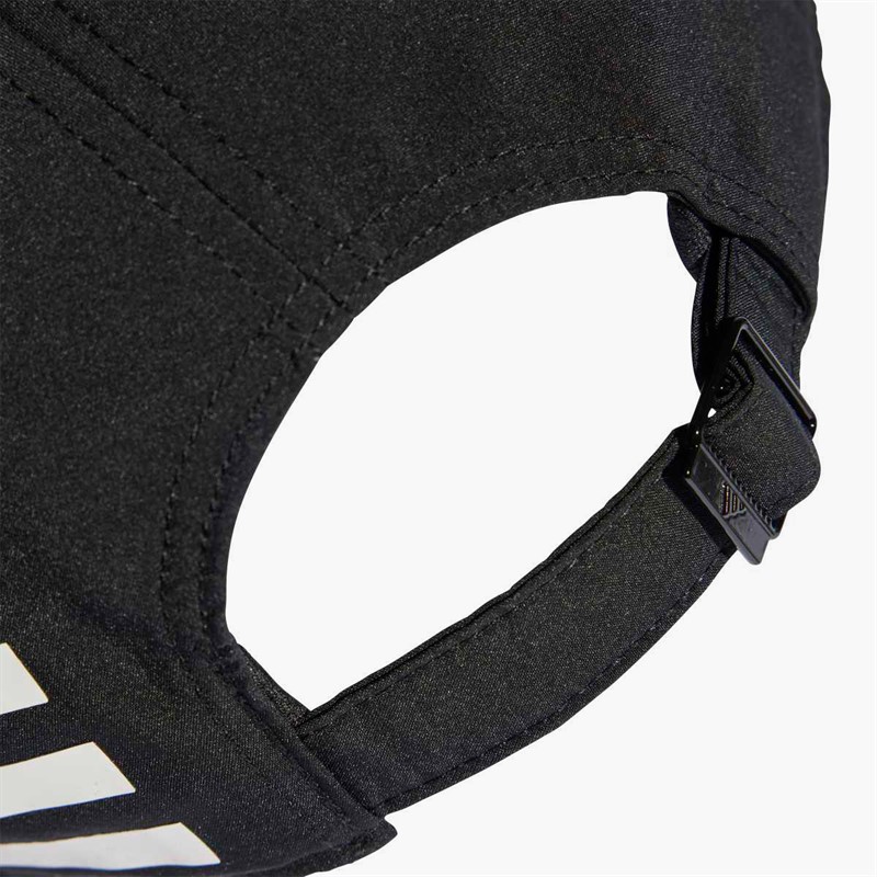 adidas Mens 3-Stripes Baseball Cap Black/White