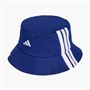 adidas Mens 3-Stripes Bucket Hat Mystery Ink/White