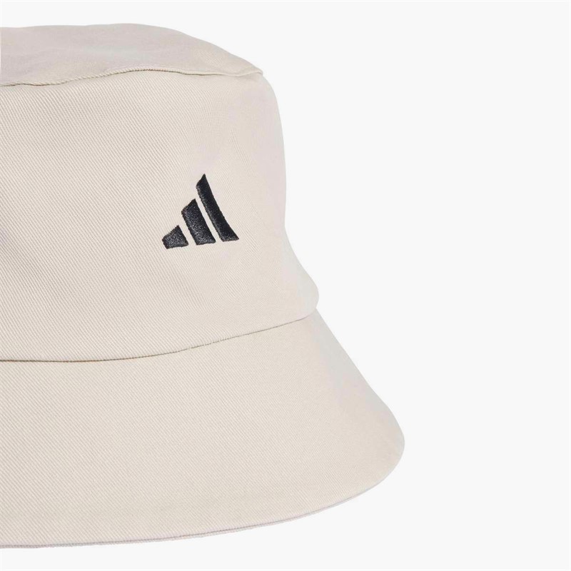 adidas Mens 3-Stripes Leopard Graphic Bucket Hat Beige/Black