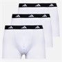 adidas Mens Active Flex Three Pack Trunks White