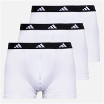 adidas Mens Active Flex Three Pack Trunks White