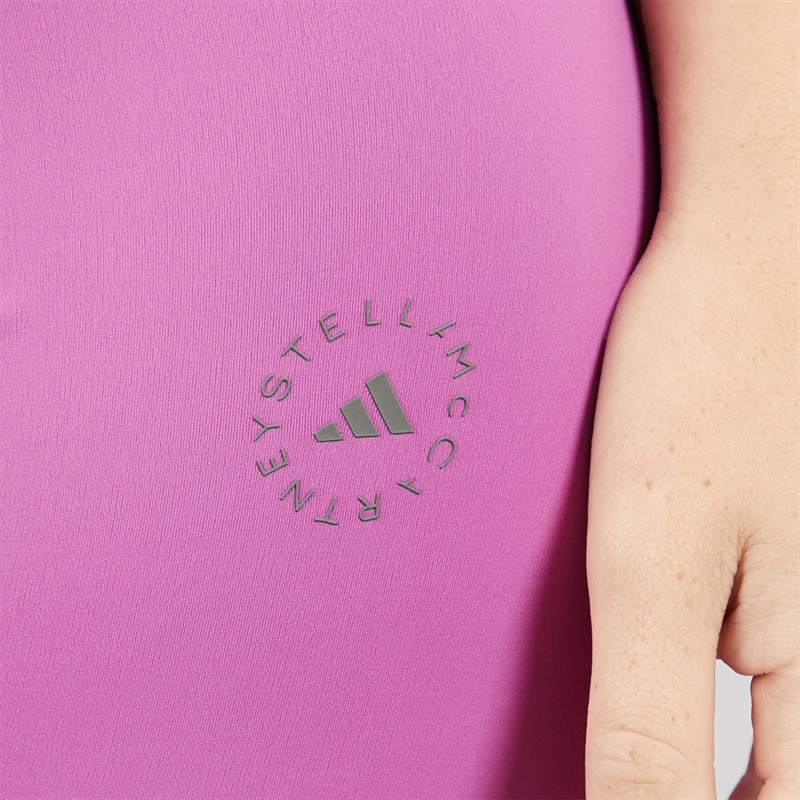 adidas Womens By Stella MacCartney Truestrength Splitcuff Leggings Semi Pulse Lilac