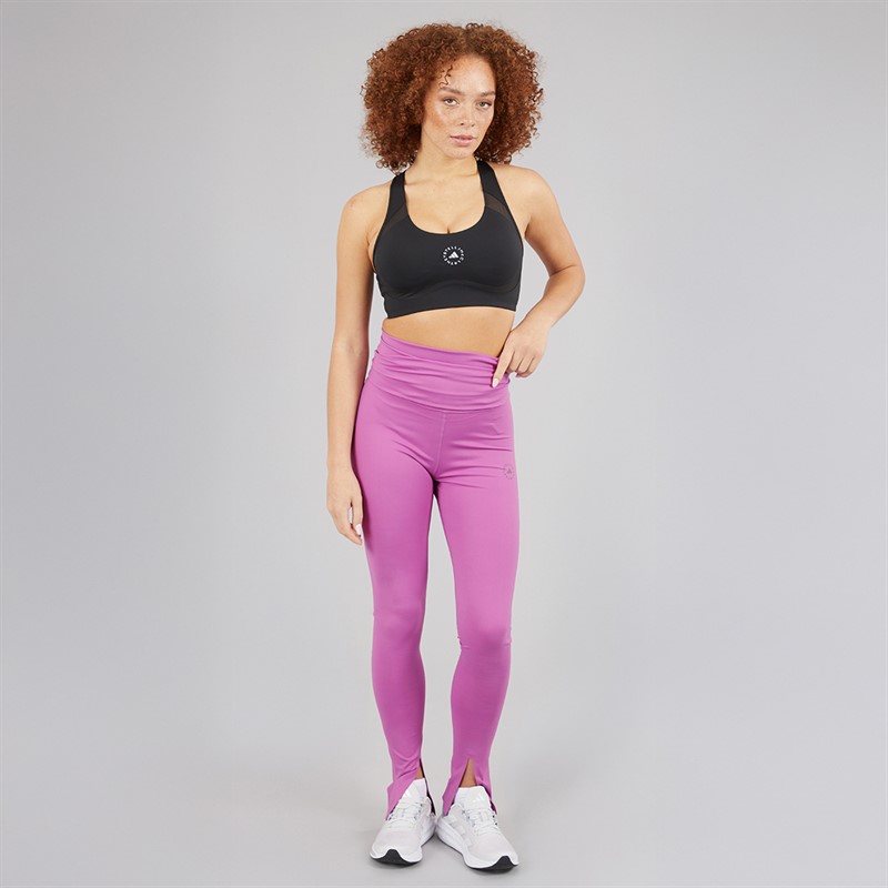 adidas Womens By Stella MacCartney Truestrength Splitcuff Leggings Semi Pulse Lilac