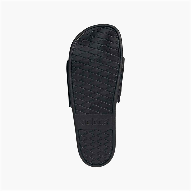 adidas Mens Adilette Comfort Sliders Core Black/Cloud White/Core Black