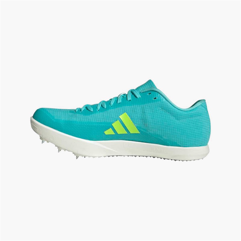 adidas Mens Adizero Long Jump Field Event Spikes Flash Aqua/Zero Metalic/Lucid Lemon