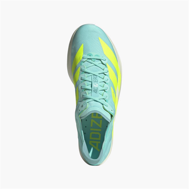 adidas Mens Adizero Takumi Sen 11 Neutral Running Shoes Flash Aqua/Zero Metalic/Mint Ton