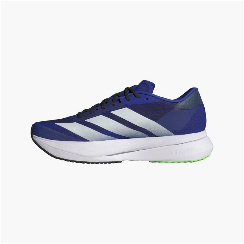 adidas Mens Adizero SL2 Neutral Running Shoes Lucid Blue/Cloud White/Lime Burst
