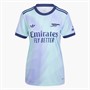 adidas Womens AFC Arsenal FC 24/25 Third Jersey Clear Aqua/Light Flare Purple