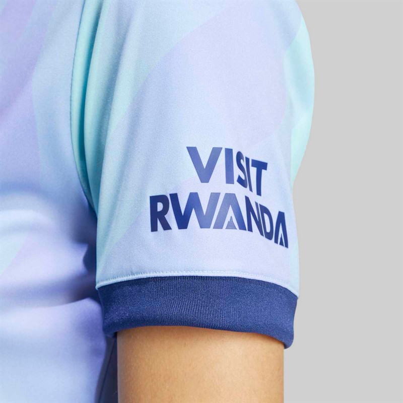 adidas Womens AFC Arsenal FC 24/25 Third Jersey Clear Aqua/Light Flare Purple