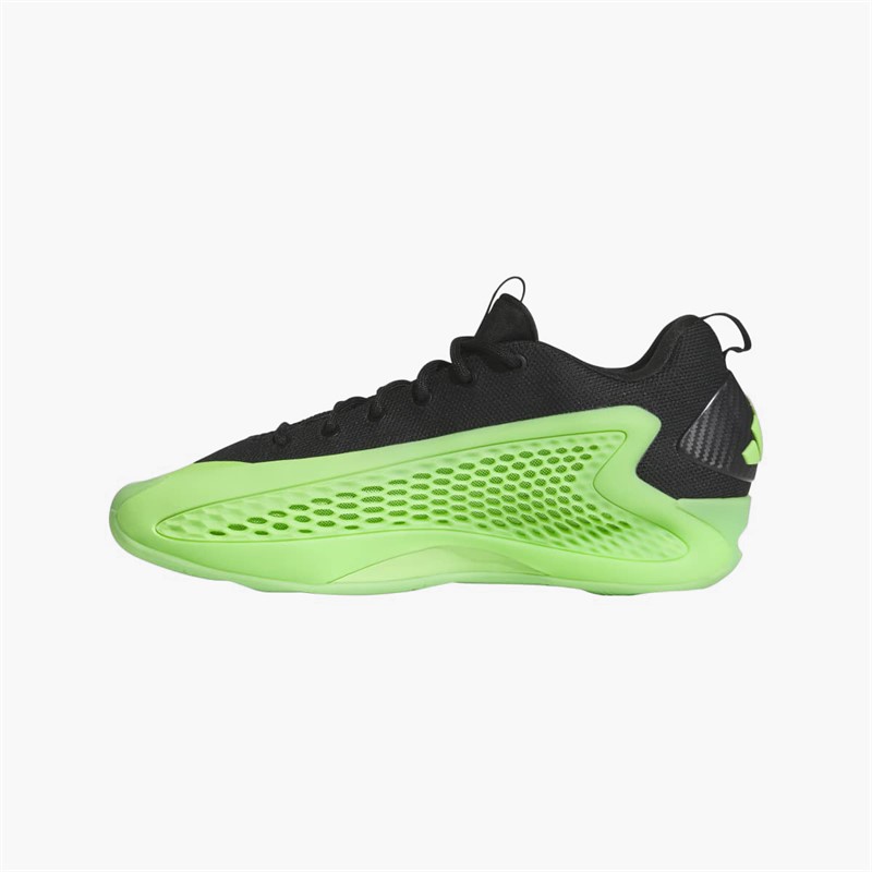 adidas Mens Anthony Edwards 1 Low 'Slime' Basketball Shoes Lucid Lime/Aurora Ink/Core Black