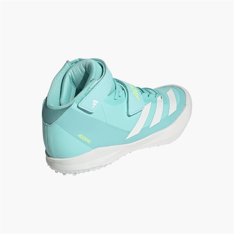 adidas Mens Adizero Javelin Field Event Spikes Flash Aqua/Zero Metalic/Lucid Lemon
