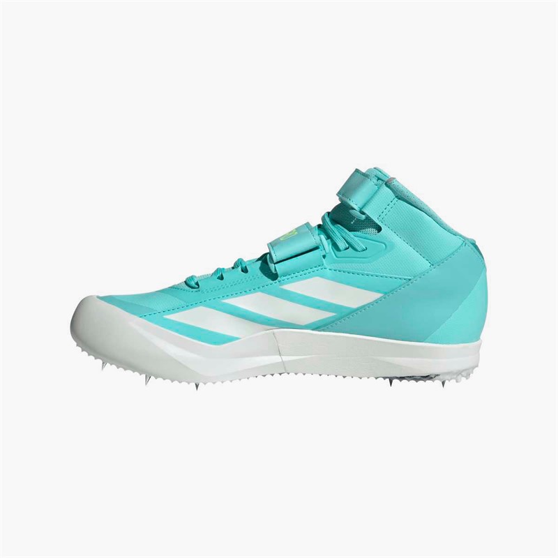 adidas Mens Adizero Javelin Field Event Spikes Flash Aqua/Zero Metalic/Lucid Lemon