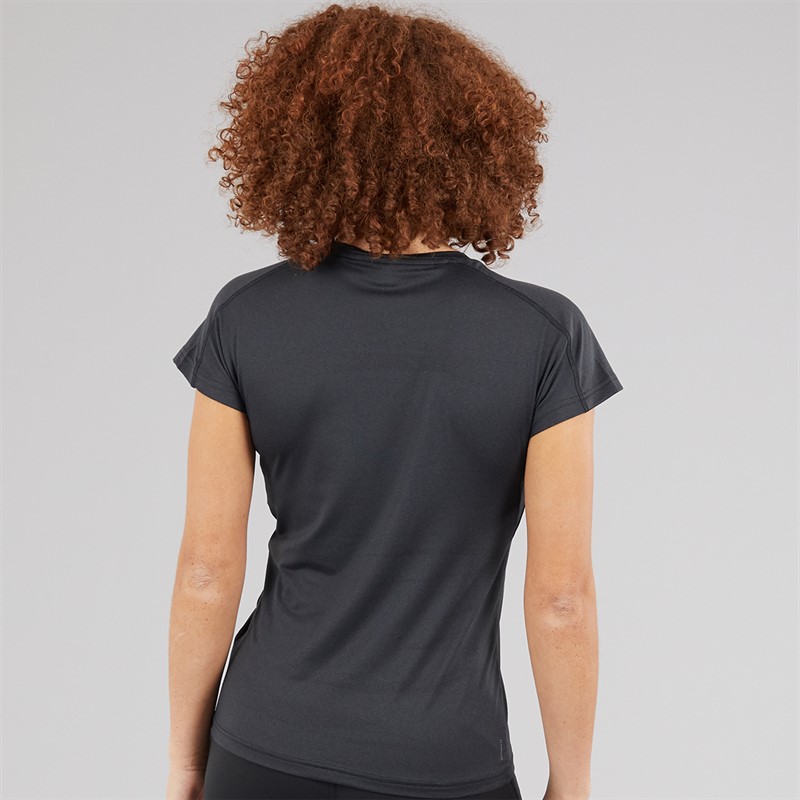 adidas Womens Aeroready Workout Essentials V Neck T-Shirt Black
