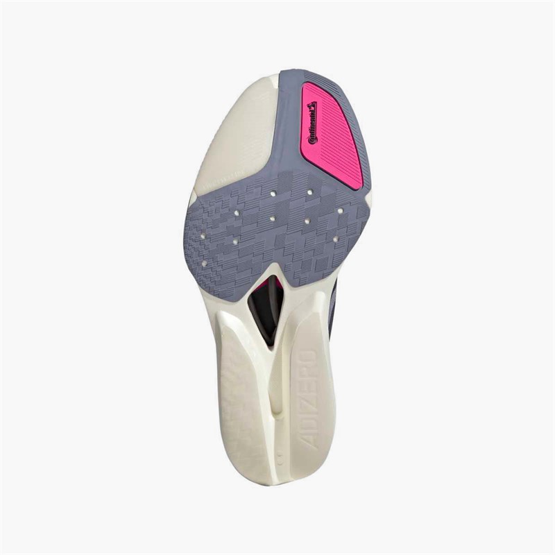 adidas Mens Adizero Prime X3 Strung Neutral Running Shoes Powder Plum/Aurora Black/Shock Pink