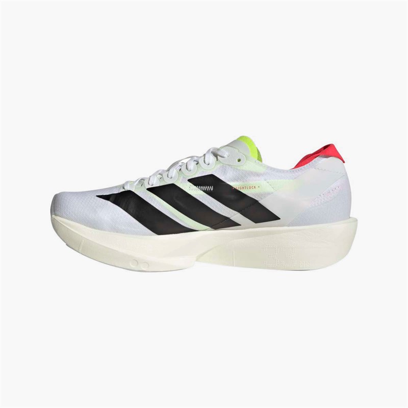 adidas Womens Adizero Takumi Sen 11 Neutral Running Shoes Cloud White/Core Black/Lucid Red