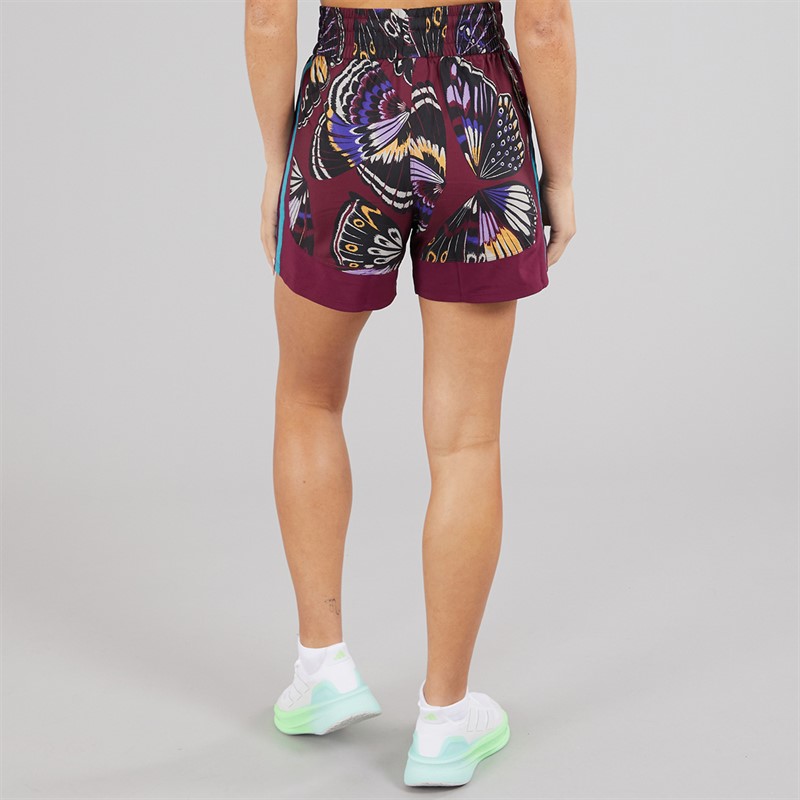 adidas Womens adidas X Farm Rio Pacer Shorts Red/Amazon Red/Energy Ink