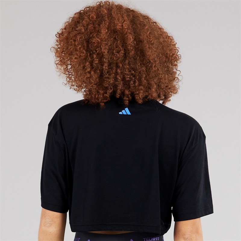 adidas Womens X Jeremy Scott Loose Fit T-Shirt Black