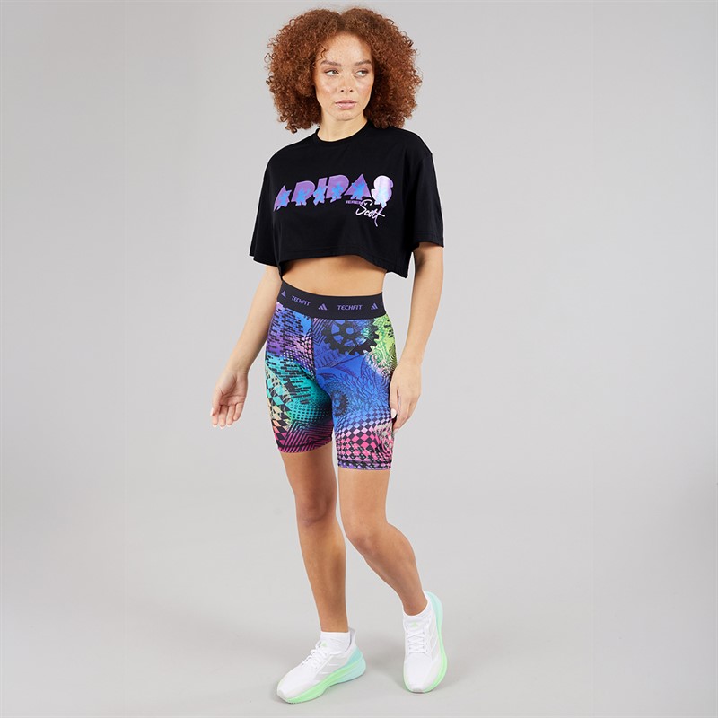 adidas Womens X Jeremy Scott Loose Fit T-Shirt Black