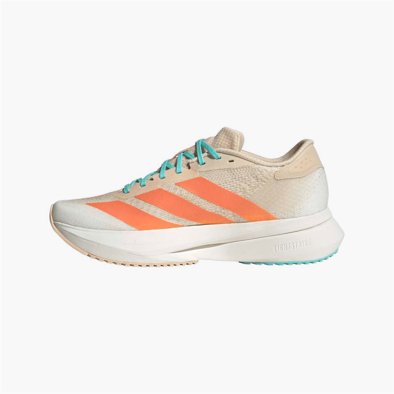 adidas Womens Adizero Sl2 Neutral Running Shoes Crystal Sand/Semi Coral/Flare Orange