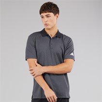 adidas Mens Beyond The Course Textured Golf Polo Shirt Black