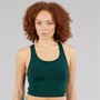 adidas Womens All Me Medium Support Bra Tank Top Aurora Ivy