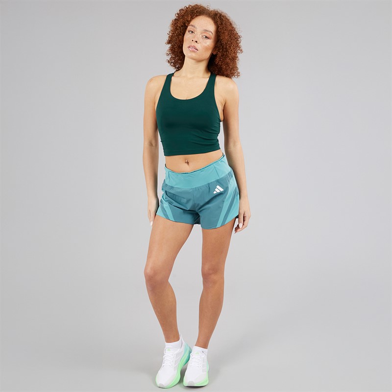 adidas Womens All Me Medium Support Bra Tank Top Aurora Ivy