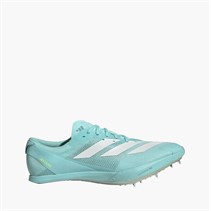 adidas Mens Adizero Finesse Sprinting Running Spikes Flash Aqua/Zero Metalic/Lucid Lemon