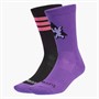 adidas Mens adidas X Jeremy Scott Two Pack Crew Socks Active Purple/Black