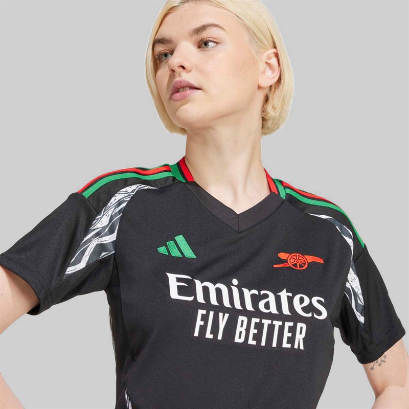 adidas Womens AFC Arsenal 24/25 Away Jersey Black