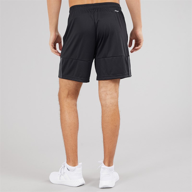 adidas Mens Aeroready Sereno Cut 3-Stripes Shorts Black/Grey Six