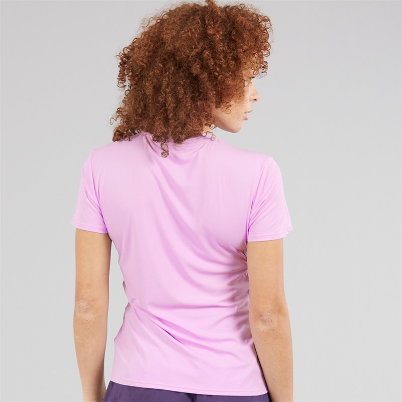 adidas Womens Adizero Essentials Running T-Shirt Powder Plum